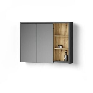 Livinity® KOUPELNOVÁ ZRCADLOVÁ SKŘÍŇKA Vomano Řemeslný dub 100 x 75 cm obraz