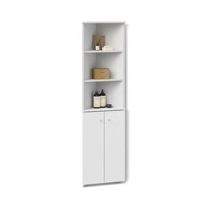 Livinity® KOUPELNOVÁ SKŘÍŇKA Fucino Bílá 52 x 175 cm Rohová skříň se 2 dveřmi obraz