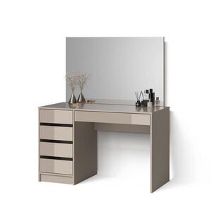 Livinity® TOALETNÍ STOLEK Imola Greige 120 cm se zrcadlem obraz