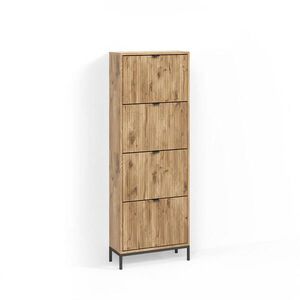 Livinity® BOTNÍK NA BOTY Aterno Dub Viking 60 x 168 cm se 4 sklopnými zásuvkami obraz