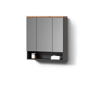 Livinity® KOUPELNOVÁ ZRCADLOVÁ SKŘÍŇKA Tanaro Antracit 70 x 77.5 cm obraz