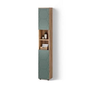 Livinity® KOUPELNOVÁ SKŘÍŇKA Ronco Zelený/zlatý dub 30 x 192 cm obraz