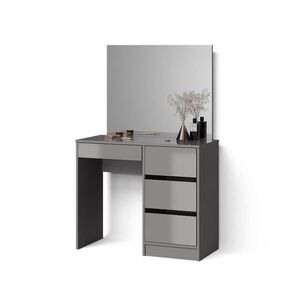 Livinity® TOALETNÍ STOLEK Imola Šedá 90 cm se zrcadlem obraz