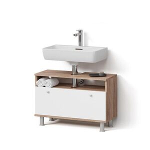 Livinity® TOALETNÍ SKŘÍŇKA PRO UMYVADLO Fucino Sonoma/bílá 80.2 x 54 cm se zásuvkou obraz