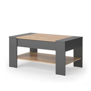 Vicco KONFERENČNÍ STOLEK August Zlatý dub power/antracit 99.6 x 58.8 cm se zásuvkou obraz