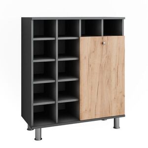 Vicco SKŘÍŇKA NA PRÁDLO Fynn Antracit/zlatý dub 78.4 x 91.6 cm obraz