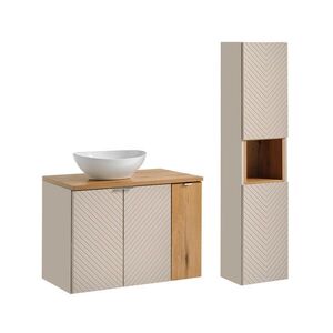 Petits-meubles KOUPELNOVÝ NÁBYTEK 80cm Manoa 2er-Set Kašmír - dřevo obraz
