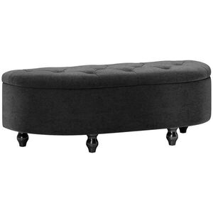 HOMCOM ÚLOŽNÁ lavice Velvet-Touch tmavě šedá obraz