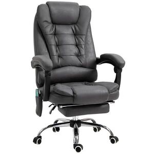 Vinsetto KŘESLO s masážní funkcí, ergonomická kancelářská židle s funkcí polohování obraz