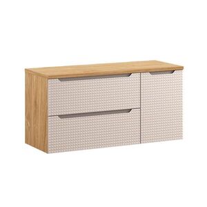 Petits-meubles SKŘÍŇKA POD UMYVADLO 120cm Mallory Béžová a dřevo obraz