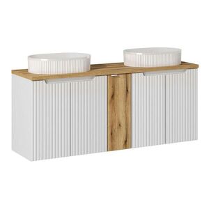 Petits-meubles DVOJUMYVADLO 140cm Riva Bílá a dřevo obraz