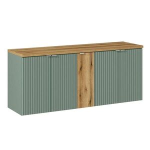 Petits-meubles SKŘÍŇKA POD UMYVADLO 140cm Jade Zelená a dřevo obraz
