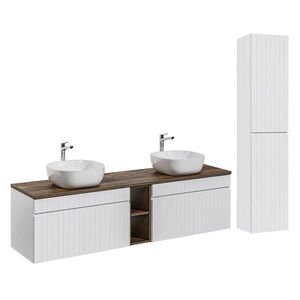 Petits-meubles KOUPELNOVÝ NÁBYTEK 180cm Zelie 2er-Set Bílá obraz