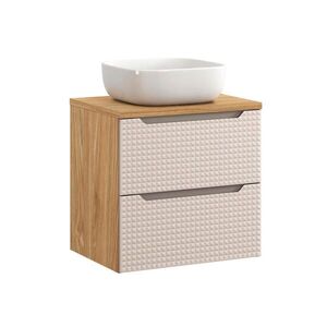 Petits-meubles UMYVADLO 60cm Mallory Béžová a dřevo obraz