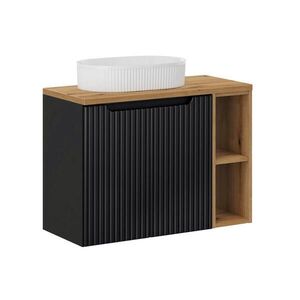 Petits-meubles UMYVADLO 80.4cm Riva Černá a dřevěná obraz