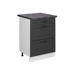 Vicco SPODNÍ SKŘÍŇKA KUCHYŇSKÉ LINKY R-Line Antracitový venkovský dům 60 cm se zásuvkami, PD Antracit obraz