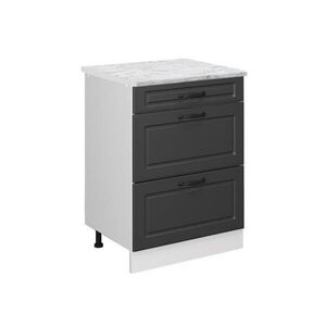 Vicco SPODNÍ SKŘÍŇKA KUCHYŇSKÉ LINKY R-Line Antracitový venkovský dům 60 cm PD Mramor obraz