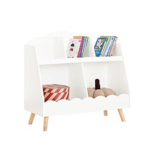 SoBuy DĚTSKÁ KNIHOVNA s jednou policí Bílá 82x39x76cm Nordický obraz