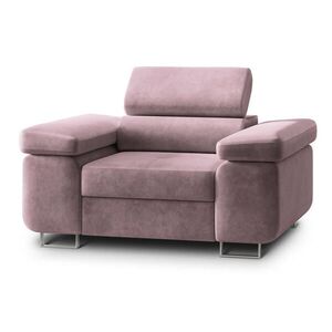 MASSENO MASSENO Relaxační Křeslo CALVO, Velurová látka Vřesová obraz