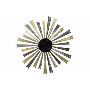 KUNSTLOFT KOVOVÁ NÁSTĚNNÁ DEKORACE STŘÍBRNÁ/ZLATÁ, 110/110 CM obraz