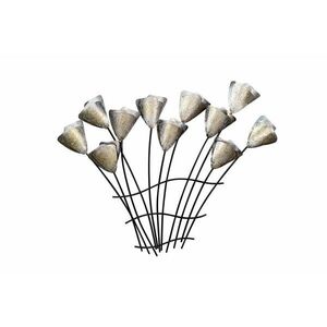 KUNSTLOFT KOVOVÁ NÁSTĚNNÁ DEKORACE ČERNÁ/ZLATÁ, 78/60 CM obraz