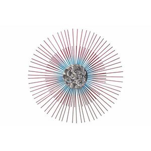 KUNSTLOFT KOVOVÁ NÁSTĚNNÁ DEKORACE ČERVENÁ, 80/80 CM obraz