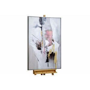 KUNSTLOFT RUČNĚ MALOVANÝ AKRYLOVÝ OBRAZ BÍLÝ, 83/123 CM obraz