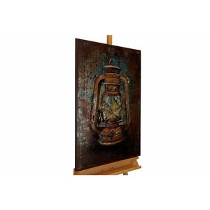 KUNSTLOFT KOVOVÝ OBRAZ ZPĚT DO STARÝCH ČASŮ, 60/90 CM obraz