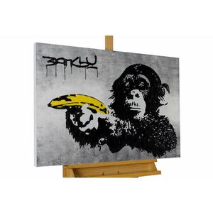 KUNSTLOFT RUČNĚ MALOVANÝ AKRYLOVÝ OBRAZ ŽLUTÝ, 100/75 CM obraz