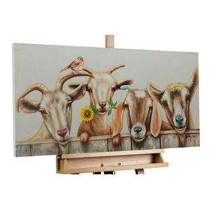 KUNSTLOFT RUČNĚ MALOVANÝ AKRYLOVÝ OBRAZ BÍLÝ/HNĚDÝ, 100/50 CM obraz