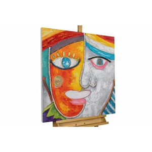 KUNSTLOFT RUČNĚ MALOVANÝ AKRYLOVÝ OBRAZ, 80/80 CM obraz