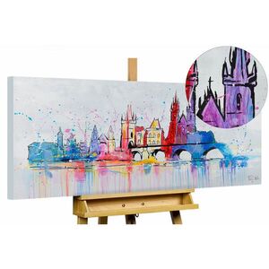 KUNSTLOFT RUČNĚ MALOVANÝ AKRYLOVÝ OBRAZ ŠEDÝ, 120/60 CM obraz