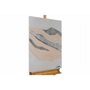 KUNSTLOFT RUČNĚ MALOVANÝ AKRYLOVÝ OBRAZ ŠEDÝ/BÉŽOVÝ, 60/90 CM obraz
