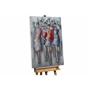 KUNSTLOFT RUČNĚ MALOVANÝ AKRYLOVÝ OBRAZ ŠEDÝ, 75/100 CM obraz