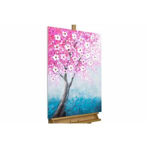 KUNSTLOFT RUČNĚ MALOVANÝ AKRYLOVÝ OBRAZ MODRÝ/RŮŽOVÝ, 60/90 CM obraz