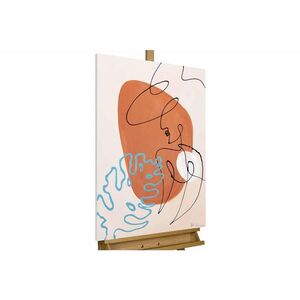 KUNSTLOFT RUČNĚ MALOVANÝ AKRYLOVÝ OBRAZ BÉŽOVÝ/RŮŽOVÝ, 60/90 CM obraz