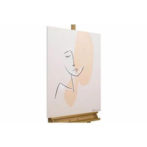 KUNSTLOFT RUČNĚ MALOVANÝ AKRYLOVÝ OBRAZ RŮŽOVÝ, 60/90 CM obraz