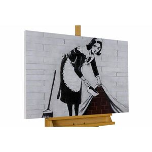 KUNSTLOFT RUČNĚ MALOVANÝ AKRYLOVÝ OBRAZ HNĚDÝ/ČERNÝ, 100/75 CM obraz