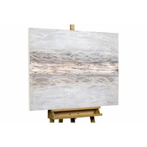 KUNSTLOFT RUČNĚ MALOVANÝ AKRYLOVÝ OBRAZ HNĚDÝ/BÉŽOVÝ, 100/75 CM obraz