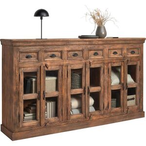 Ambia Home ŠIROKÁ KOMODA, mangové dřevo, hnědá, 210/120/45 cm obraz