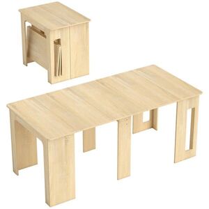 HOMCOM JÍDELNÍ STŮL Rozkládací kuchyňský stůl Jídelní stůl pro až 6 osob 60–180 x 85 cm obraz
