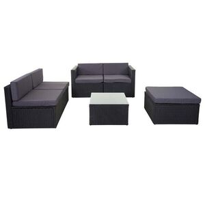 MCW POLY-RATTANOVÁ SADA Antracitová obraz