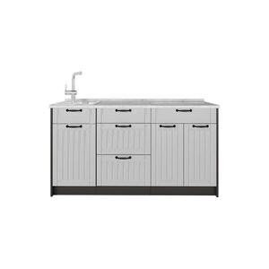 Vicco KUCHYŇSKÝ BLOK Fame-Line, Bílý venkovský dům, 150 cm, PD Mramor obraz