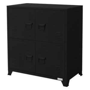 ML-DESIGN SKŘÍŇ NA DOKUMENTY 75x40x80, 5 cm černá z oceli obraz