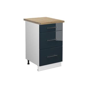 Vicco SPODNÍ SKŘÍŇKA KUCHYŇSKÉ LINKY Fame-Line Tmavě modrá s vysokým leskem 50 cm , AP Goldkraft obraz