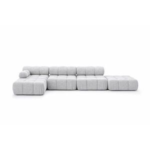 Kaiser Möbel ROHOVÁ SEDAČKA ve tvaru L XL, tkanina Bouclé Abriamo, Světle šedá, Levá strana, Selia L XL obraz