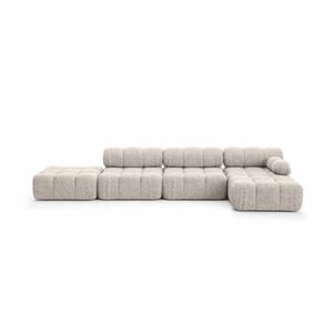 Kaiser Möbel ROHOVÁ SEDAČKA ve tvaru L XL, tkanina Bouclé Abriamo, Béžová, Pravá strana, Selia L XL obraz