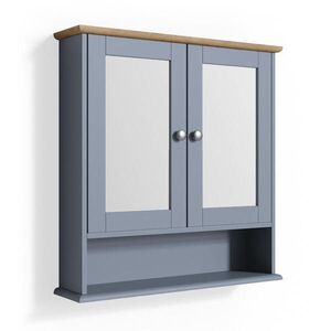 Vicco KOUPELNOVÁ ZRCADLOVÁ SKŘÍŇKA Bianco Šedá 56 x 58 cm obraz
