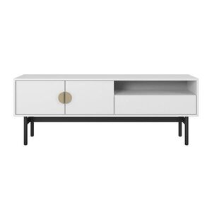 Selsey TV-STOLEK Stoon II Bílá 154 cm obraz