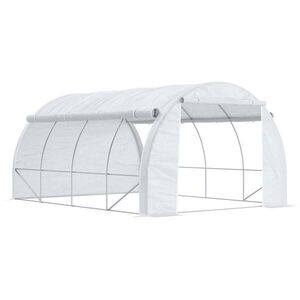 Modfu FOLIOVNÍK z oceli 397x300x200 cm bílý s 8 okny, rolovacími stěnami a UV ochranou obraz